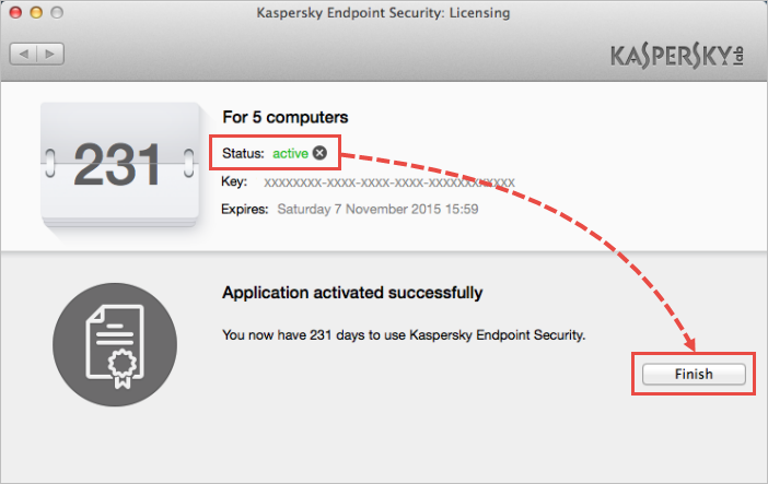 Kav for endpoint security for mac